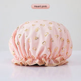 Darrahopens Furniture > Bathroom > Vanity Units Women's Double-Layer Waterproof Shower Cap-pink In Australia - Darrahopens
