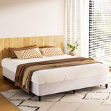 Darrahopens Furniture > Bedroom Artiss Bed Frame King Size Metal Grey MASON