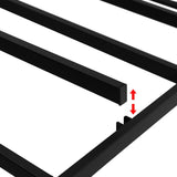 Darrahopens Furniture > Bedroom Artiss Bed Frame King Size Metal Grey MASON