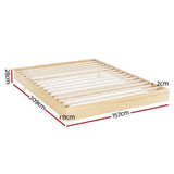 Darrahopens Furniture > Bedroom Artiss Bed Frame Queen Size Floating Wooden Mattress Base Platform Timber ODIN