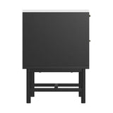 Darrahopens Furniture > Bedroom Artiss Bedside Table 2 Drawers - Black