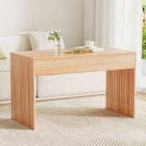 Darrahopens Furniture > Bedroom Artiss Coffee Table Rectangle Fluted Side 100CM