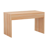 Darrahopens Furniture > Bedroom Artiss Coffee Table Rectangle Fluted Side 100CM
