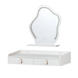 Darrahopens Furniture > Bedroom Artiss Dressing Table Floating LED White Daphne