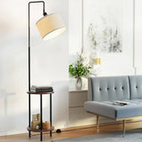 Darrahopens Furniture > Bedroom Artiss Floor Lamp Shelf Modern LED Storage Shelves Stand Living Room Light