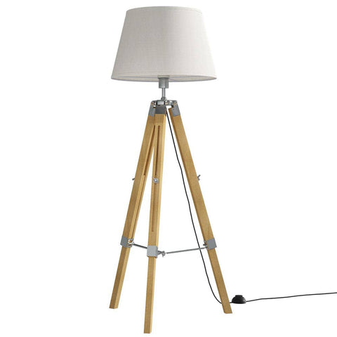 Darrahopens Furniture > Bedroom Artiss Floor Lamp Shelf Modern LED Storage Tripod Shelves Stand Room Light