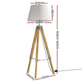 Darrahopens Furniture > Bedroom Artiss Floor Lamp Shelf Modern LED Storage Tripod Shelves Stand Room Light