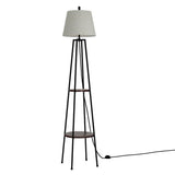 Darrahopens Furniture > Bedroom Artiss Floor Lamp Shelf Stand Modern LED Storage Shelves Living Room Light