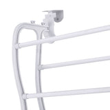 Darrahopens Furniture > Bedroom Artiss Shoe Rack 12-tier 24 Pairs Wall Mounted Metal Plastic Shoe Shleves White