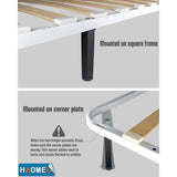 Darrahopens Furniture > Bedroom > Beds & Bed Frames 4 Pcs Screw In Metal Bed Legs Adjustable Black, 20 cm