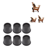 Darrahopens Furniture > Bedroom > Beds & Bed Frames 6 PCS Anti Vibration Pads Sofa Feet Pad Furniture Riser Mat for Table Cabinet Bed 3in Black Round In Australia - Darrahopens