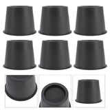 Darrahopens Furniture > Bedroom > Beds & Bed Frames 6 PCS Anti Vibration Pads Sofa Feet Pad Furniture Riser Mat for Table Cabinet Bed 3in Black Round In Australia - Darrahopens