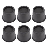 Darrahopens Furniture > Bedroom > Beds & Bed Frames 6 PCS Anti Vibration Pads Sofa Feet Pad Furniture Riser Mat for Table Cabinet Bed 3in Black Round In Australia - Darrahopens