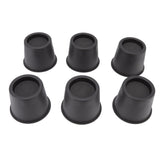 Darrahopens Furniture > Bedroom > Beds & Bed Frames 6 PCS Anti Vibration Pads Sofa Feet Pad Furniture Riser Mat for Table Cabinet Bed 3in Black Round In Australia - Darrahopens