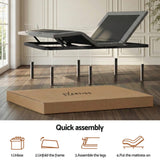 Darrahopens Furniture > Bedroom > Beds & Bed Frames Artiss Adjustable Bed Frame Double Size Electric Bed Base Wireless Remote Control Zero Gravity Power Bed Foundation
