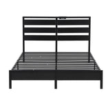 Darrahopens Furniture > Bedroom > Beds & Bed Frames Artiss Bed Frame Double Size LED Metal Bed Base with Charging Station