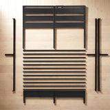 Darrahopens Furniture > Bedroom > Beds & Bed Frames Artiss Bed Frame Double Size LED Metal Bed Base with Charging Station