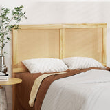 Darrahopens Furniture > Bedroom > Beds & Bed Frames Artiss Bed Frame Queen Size with Rattan Headboard Wooden Bed Base BRUNO