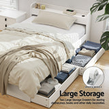 Darrahopens Furniture > Bedroom > Beds & Bed Frames Artiss Bed Frame Single Size with Charging Ports and 2 Drawers AURA