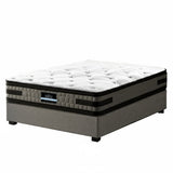 Darrahopens Furniture > Bedroom > Beds & Bed Frames Artiss Bed Frame with 36cm Giselle Mattress Set King Single Gas Lift Base Grey