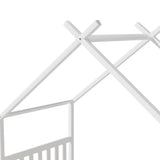 Darrahopens Furniture > Bedroom > Beds & Bed Frames Artiss Bed Frame Wooden Base Kids Single Timber House Beds White