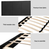 Darrahopens Furniture > Bedroom > Beds & Bed Frames Artiss BedStory Queen Bed Frame Mattress Set Platform Upholstered Hybrid Pocket Coil