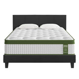 Darrahopens Furniture > Bedroom > Beds & Bed Frames Artiss BedStory Queen Bed Frame Mattress Set Platform Upholstered Hybrid Pocket Coil