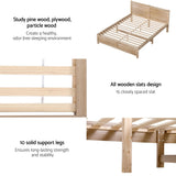 Darrahopens Furniture > Bedroom > Beds & Bed Frames Artiss Double Bed Frame with 2 Drawers Bedroom Furniture