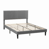 Darrahopens Furniture > Bedroom > Beds & Bed Frames Artiss Double Bed Frame with Adjustable Headboard, Grey, 300kg Capacity In Australia - Darrahopens