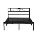 Darrahopens Furniture > Bedroom > Beds & Bed Frames Artiss Double Bed Frame with Charging Station & Storage Drawers Metal In Australia - Darrahopens