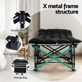 Darrahopens Furniture > Bedroom > Beds & Bed Frames Artiss Folding Bed With Mattress Heavy Duty Black 185CM