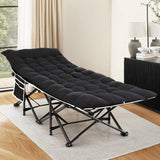 Darrahopens Furniture > Bedroom > Beds & Bed Frames Artiss Folding Bed With Mattress Heavy Duty Black 185CM
