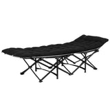 Darrahopens Furniture > Bedroom > Beds & Bed Frames Artiss Folding Bed With Mattress Heavy Duty Black 185CM