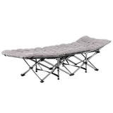Darrahopens Furniture > Bedroom > Beds & Bed Frames Artiss Folding Bed With Mattress Heavy Duty Grey 185CM