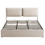 Darrahopens Furniture > Bedroom > Beds & Bed Frames Artiss King Bed Frame Gas Lift Storage 3 Drawers Adjustable Headboard Platform Base