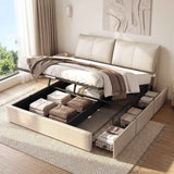 Darrahopens Furniture > Bedroom > Beds & Bed Frames Artiss King Bed Frame Gas Lift Storage 3 Drawers Adjustable Headboard Platform Base