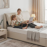 Darrahopens Furniture > Bedroom > Beds & Bed Frames Artiss King Bed Frame Gas Lift Storage 3 Drawers Adjustable Headboard Platform Base
