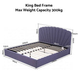 Darrahopens Furniture > Bedroom > Beds & Bed Frames Artiss King Bed Frame with Lift Up Storage and USB Ports Grey In Australia - Darrahopens