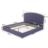 Darrahopens Furniture > Bedroom > Beds & Bed Frames Artiss King Bed Frame with Lift Up Storage and USB Ports Grey In Australia - Darrahopens