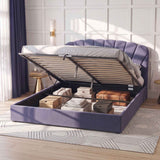 Darrahopens Furniture > Bedroom > Beds & Bed Frames Artiss King Bed Frame with Lift Up Storage and USB Ports Grey In Australia - Darrahopens