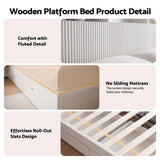 Darrahopens Furniture > Bedroom > Beds & Bed Frames Artiss King Single Bed Frame with Storage, 4 Drawers, USB and Night Light White In Australia - Darrahopens