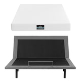 Darrahopens Furniture > Bedroom > Beds & Bed Frames Artiss King size bed frame & Giselle Bedding King Mattress Combo, adjustable bed Base for Snoring Relief, Independent Head Foot Incline, Wireless Remote, Black,20cm Thickness