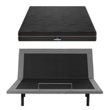Darrahopens Furniture > Bedroom > Beds & Bed Frames Artiss King size bed frame with Giselle Bedding King Mattress, adjustable bed Base Combo for Snoring Relief, Independent Head Foot Incline, Wireless Remote, Black,18cm Thickness
