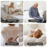 Darrahopens Furniture > Bedroom > Beds & Bed Frames Artiss Queen Bed Frame and Giselle Bedding Queen Memory Foam Mattress Set, Electric Bed Base with Zero Gravity & 7 Zone Cooling Comfort for Back Pain Relief, Black & Grey, 15cm Thickness