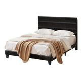 Darrahopens Furniture > Bedroom > Beds & Bed Frames Artiss Queen Bed Frame Upholstered Platform Base with Geometric Headboard Black Velvet