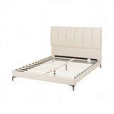 Darrahopens Furniture > Bedroom > Beds & Bed Frames Artiss Queen Bed Frame Upholstered Platform Bed with Tufted Headboard 300kg Support
