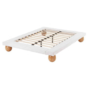 Darrahopens Furniture > Bedroom > Beds & Bed Frames Artiss Queen Bed Frame with Boucle Upholstery and Solid Rubber Wood Legs In Australia - Darrahopens