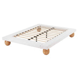 Darrahopens Furniture > Bedroom > Beds & Bed Frames Artiss Queen Bed Frame with Boucle Upholstery and Solid Rubber Wood Legs In Australia - Darrahopens