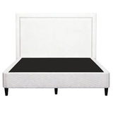 Darrahopens Furniture > Bedroom > Beds & Bed Frames Artiss Queen Bed Frame with Headboard Platform Bed Base Grey Beige Fabric Metal