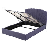 Darrahopens Furniture > Bedroom > Beds & Bed Frames Artiss Queen Bed Frame with Lift Up Storage and USB Ports Grey In Australia - Darrahopens